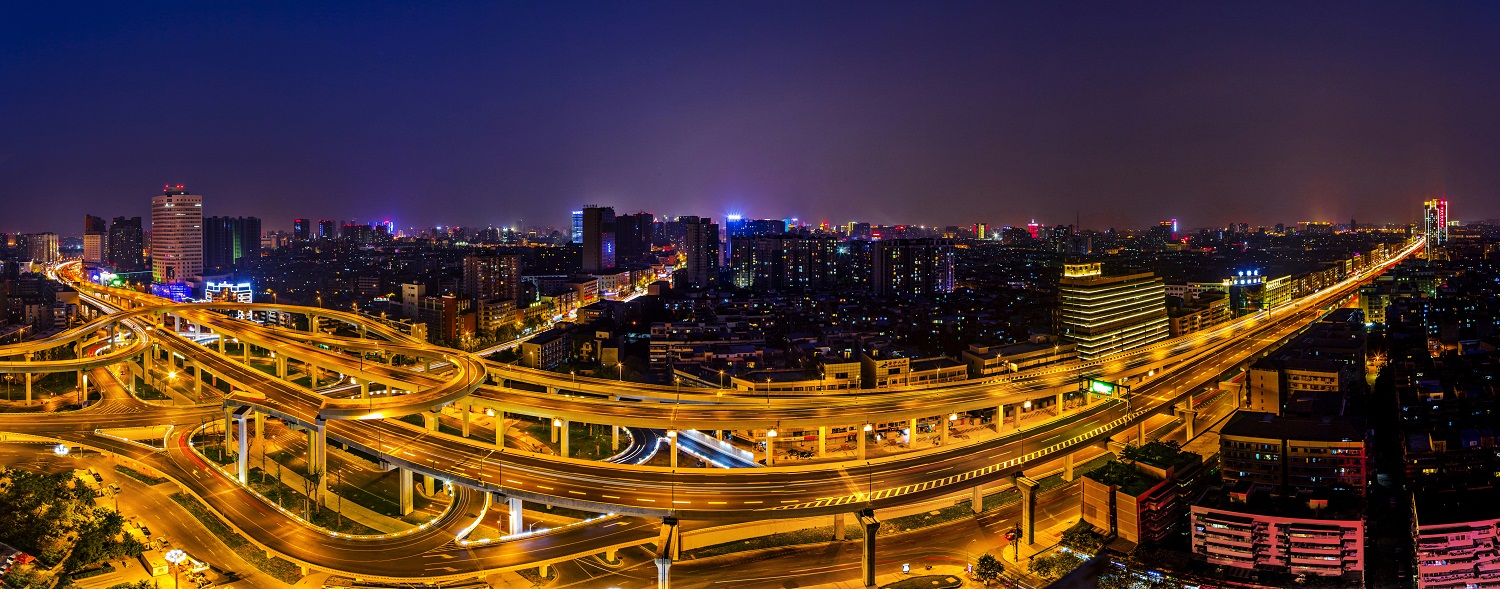 二環(huán)路營門口立交夜景