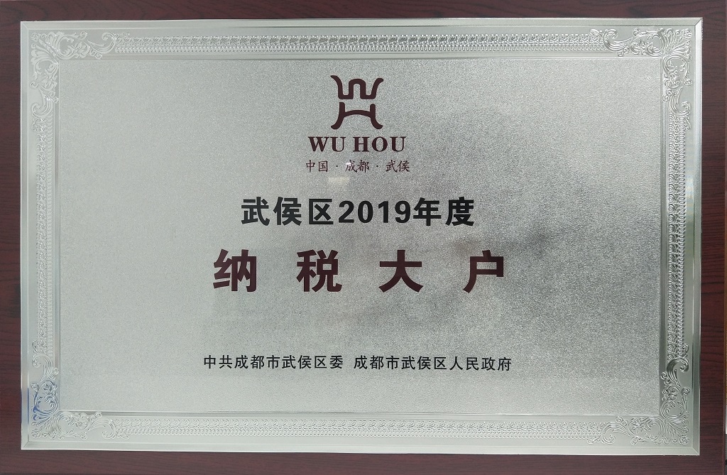 2019年武侯區(qū)納稅大戶